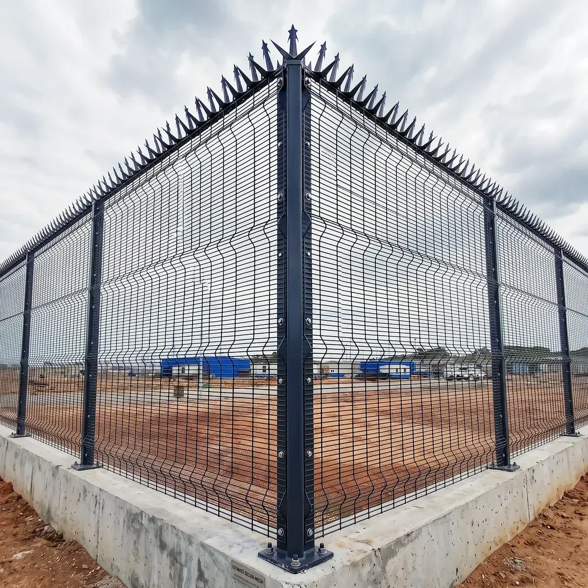 358 anti-climb welded mesh perimeter installed at a data center site